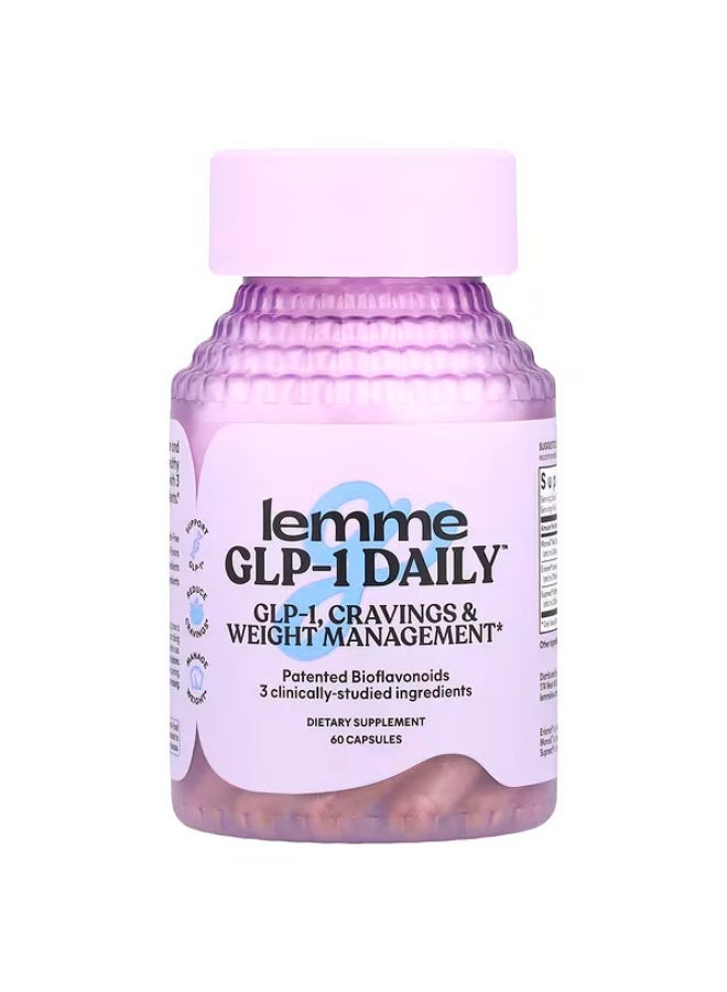 GLP-1 Daily™, Weight Management, Cravings & Fat Burner, 60 Capsules